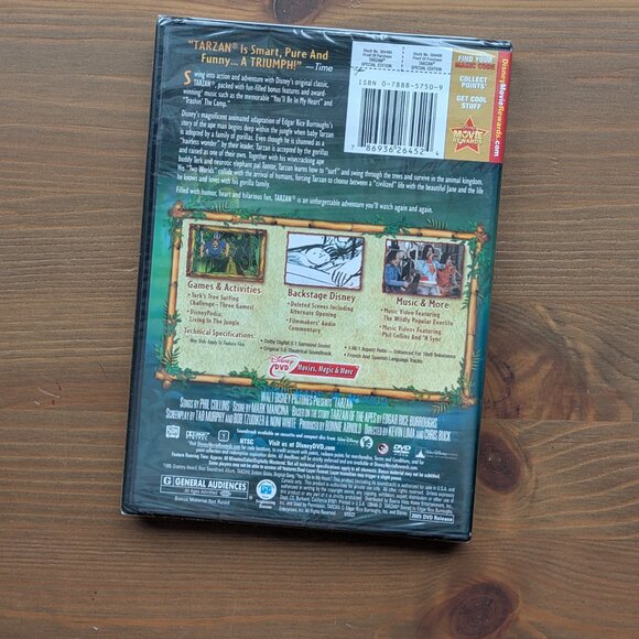 Walt Disney Tarzan Special Edition DVD Movie Brand New & Factory Sealed - Picture 3 of 3